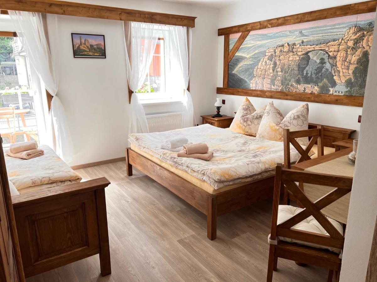 Pension Pod Skalou Hřensko Dış mekan fotoğraf
